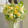 《柠檬薄荷》蝴蝶兰奶油杯绿掌清晰夏日花束 商品缩略图0