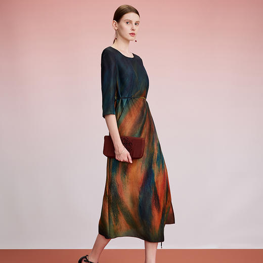 TANGY Collection天意精品2024秋季新品中国风彩茛女士连衣裙 商品图1