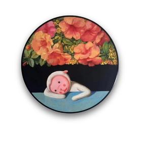 杨媛媛版画《飘香藤的夜》99版