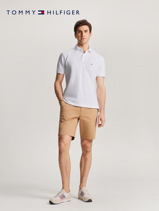 TOMMY 短袖POLO衫男  MW22109-YBR 白色. 商品图1