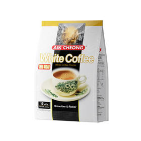 益昌老街（AIK CHEONG OLD TOWN）3合1(减少糖)速溶白咖啡粉 冲调饮品 马来西亚进口 15条600g