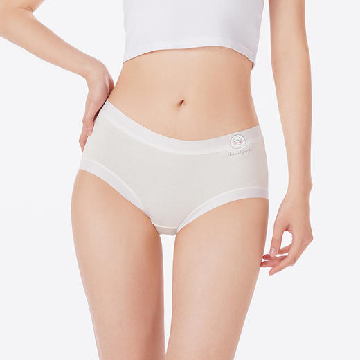 都市丽人内裤舒肤棉平角裤60支超爽棉女士内裤LKT5K6 商品图1