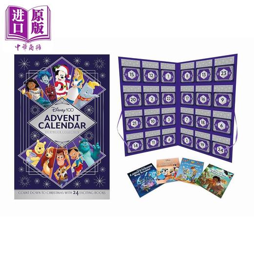 【中商原版】迪士尼100年盲盒书 Disney 100 Advent Calendar 英文原版 儿童活动与玩具书 绘本故事书 精装进口童书 儿童读物 商品图1