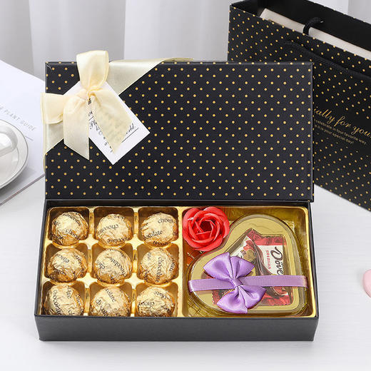 【浪漫桃心！德芙巧克力礼盒套装】香醇丝滑，低温烘培，精心研磨，保持其原始结构不被破坏，口感浓醇，七夕情人节礼物送女友老婆创意生日礼物女生七夕 商品图7