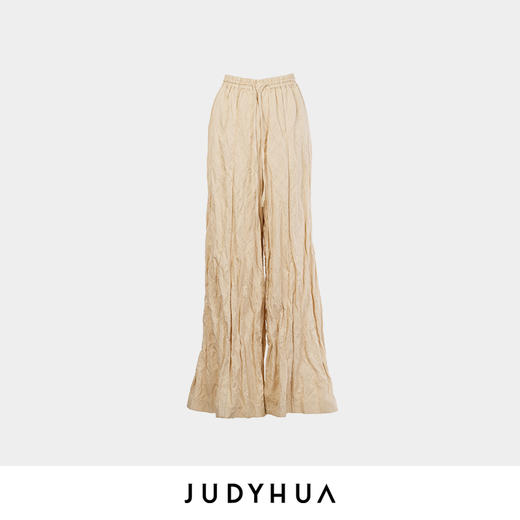 JUDYHUA 种子系列皱褶阔腿裤 商品图3