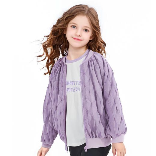 笛莎Deesha 2024秋季新款洋气肌理感棒球服 商品图1