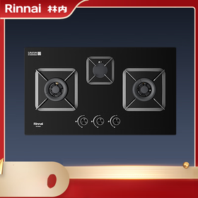 林内（Rinnai）燃气灶大火力 JZT-2HQX1 钢化玻璃 5.2kw 带定时功能
