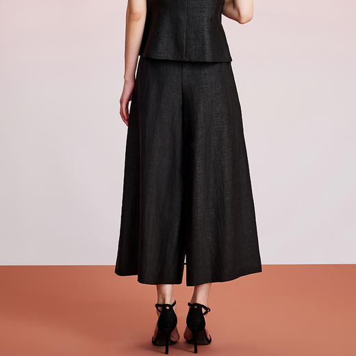 TANGY Collection天意精品2024秋季新品中国风茛绸女士休闲裙裤 商品图2