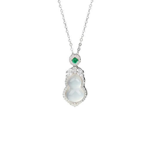 【福禄葫芦】S925银玉髓项链【JHY-N001707B】 商品图4