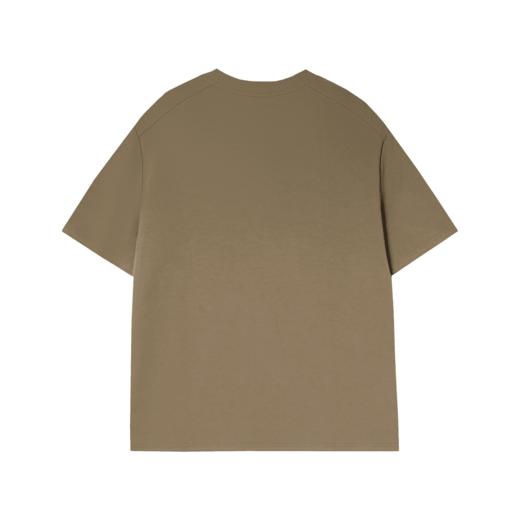 T578夏季新款纯色圆领短袖领口金属纽扣设计休闲宽松潮流上衣 商品图1