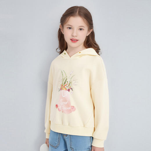 笛莎Deesha 童装女童卫衣2024秋季新款印花卫衣 商品图1