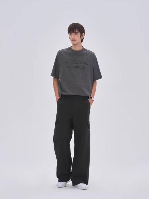 Evistub/E-4CCK350/双色机能防泼抗撕混纺复古百搭口袋直筒工装裤 商品图3