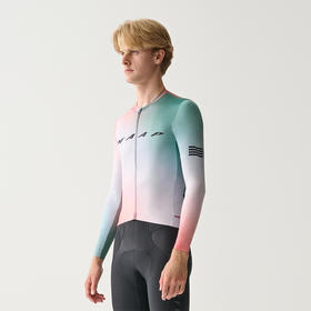 MAAP 男士 Blurred Out Pro Hex LS Jersey 翠岚色 长袖骑行服