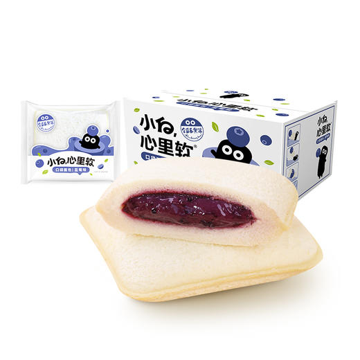 【自营】小白心里软 大口袋面包蓝莓味360g 商品图5