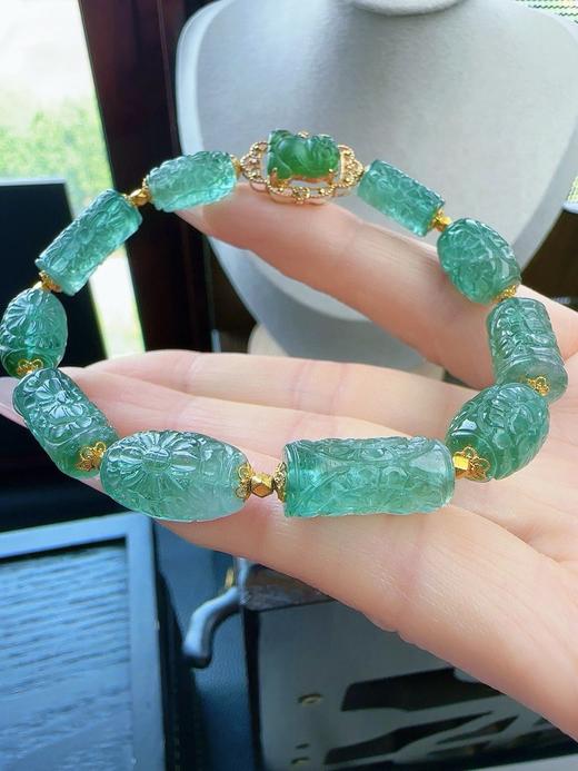 22.3g 雕刻碧玺手链 商品图1