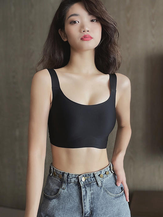 C-F杯 大码无痕内衣女大胸显小舒适无钢圈文胸收副乳防下垂胸罩 商品图6