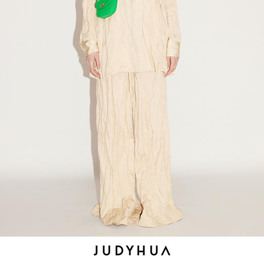JUDYHUA 种子系列皱褶阔腿裤 商品图1