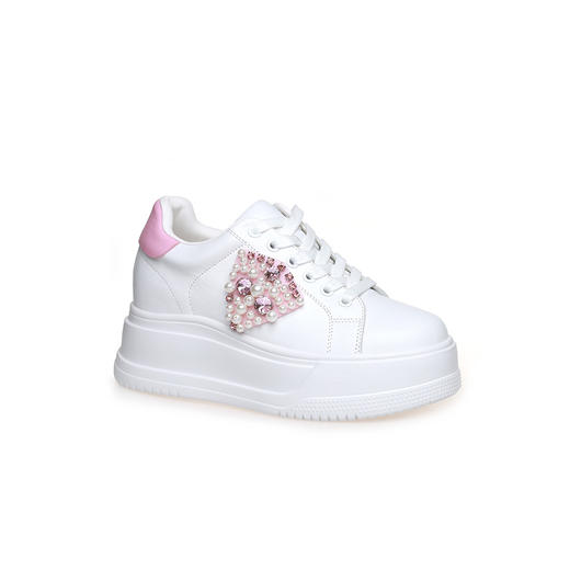 豪麟名鞋奥莱迪嘉女鞋时尚休闲鞋牛皮革DJJGA42WX004粉色  原价1960元 商品图0