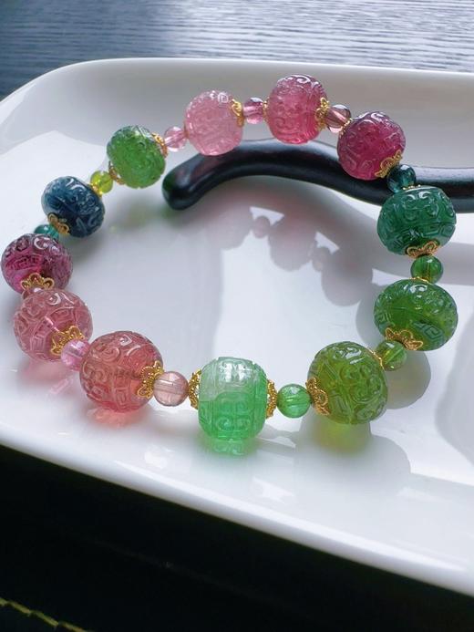 23.72g 雕刻碧玺手链 商品图0