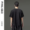 PINLI品立男士半袖体恤夏季新款圆领宽松烫银短袖T恤青年潮牌上衣B242111171 商品缩略图2