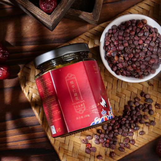 御品膏方 酸枣仁雄花草本膏 200g/瓶 不添加蔗糖 酸枣茯苓杜仲雄花牡蛎百合莲子 商品图6