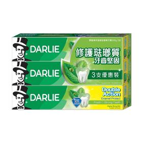 好来DARLIE 双重薄荷强健珐琅质牙膏 200g x 3支装