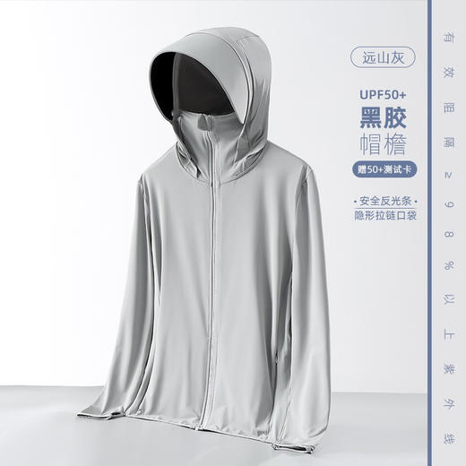 UPF50+户外冰丝原纱防晒衣女士夏季防紫外线男轻薄透气钓鱼防晒服 商品图7