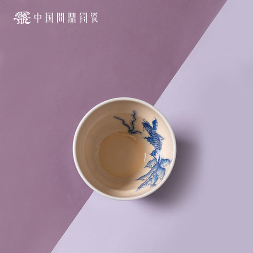 问鼎钧瓷鹅黄青花馥郁杯（金玉满堂） 商品图2