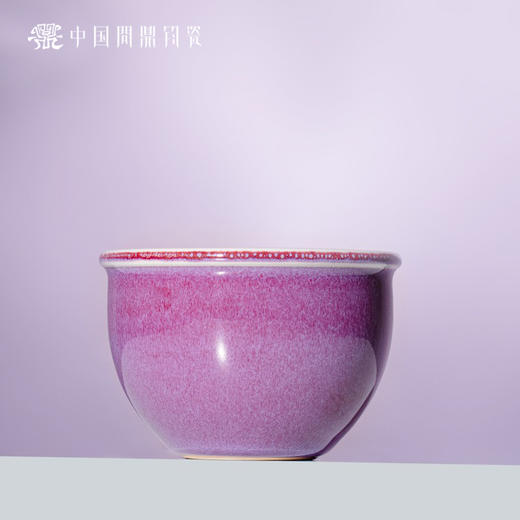 问鼎钧瓷鹅黄青花风水缸杯（鸳鸯永好） 商品图0