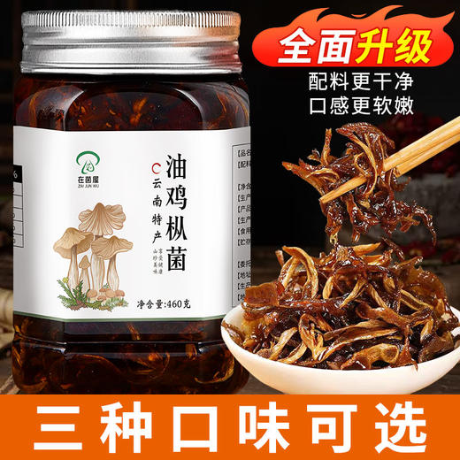 严选 | 在菌屋  油鸡枞菌/油松茸菌/油牛肝菌 三种口味可选 460g/瓶 拌面拌饭拌凉菜 商品图6