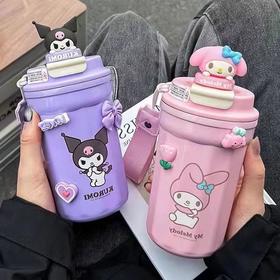 【锁住初心，暖心陪伴】三丽鸥库洛米保温杯，水杯，咖啡杯，304不锈钢材质，可爱卡通设计，保温效果好，便携易带，儿童学生必备；把温度带到每一个地方！