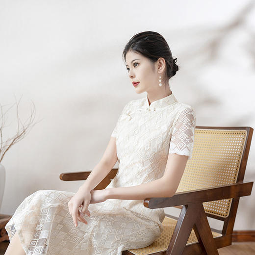 新中式气质少女，小清新鱼尾改良版连衣裙KK1030 商品图1