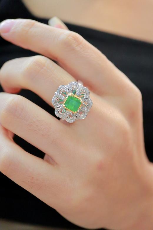 1.25ct 祖母绿戒指 商品图7