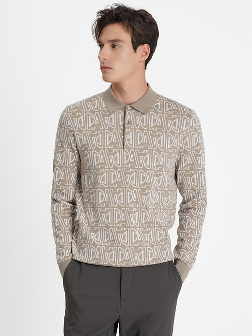 callisto卡其色绵羊毛长袖毛衣 商品图3