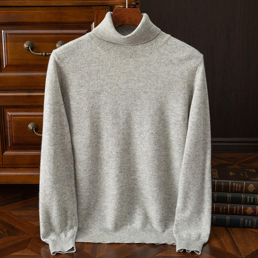 毛豆-XK8604男士百搭气质高领羊毛衫 商品图5