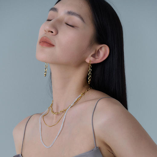 盐岛 濛泷系列烟雨双层串珠项链 商品图3