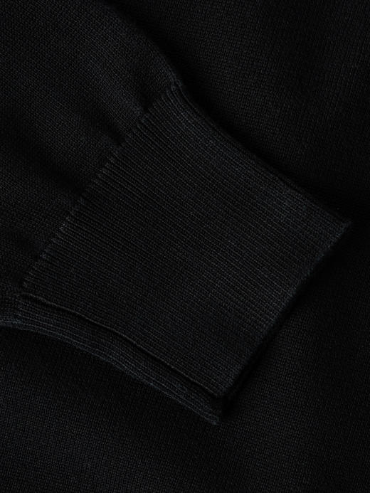 COCO ZONE 法式假两件撞色V领针织衫单排扣上衣24C60020 商品图7