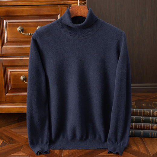 毛豆-XK8604男士百搭气质高领羊毛衫 商品图11