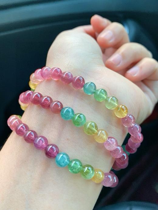 38g 6.4mm 碧玺手链 商品图1