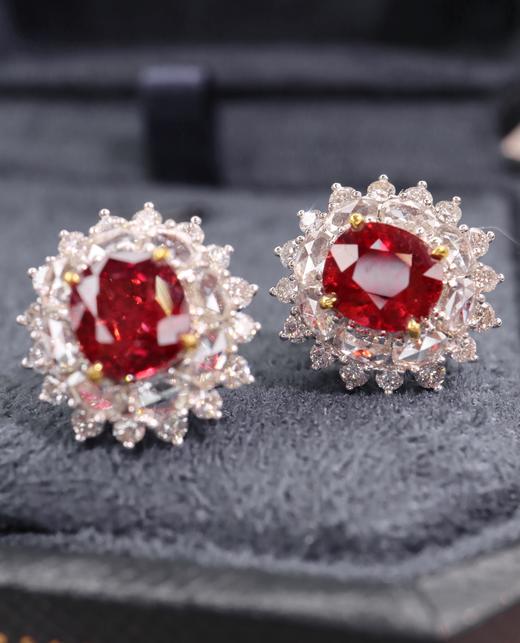 2.53ct 红宝石耳钉 商品图2