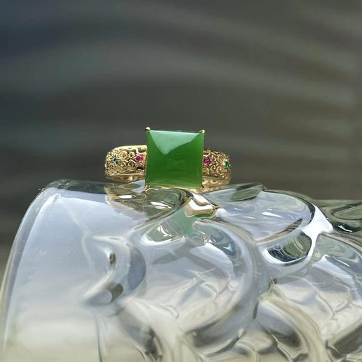 玉美人菲菲/18K和田玉戒指/ 商品图0