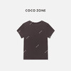 COCO ZONE 复古百搭短袖T恤纯色圆领显瘦上衣CC1C1767 商品缩略图0