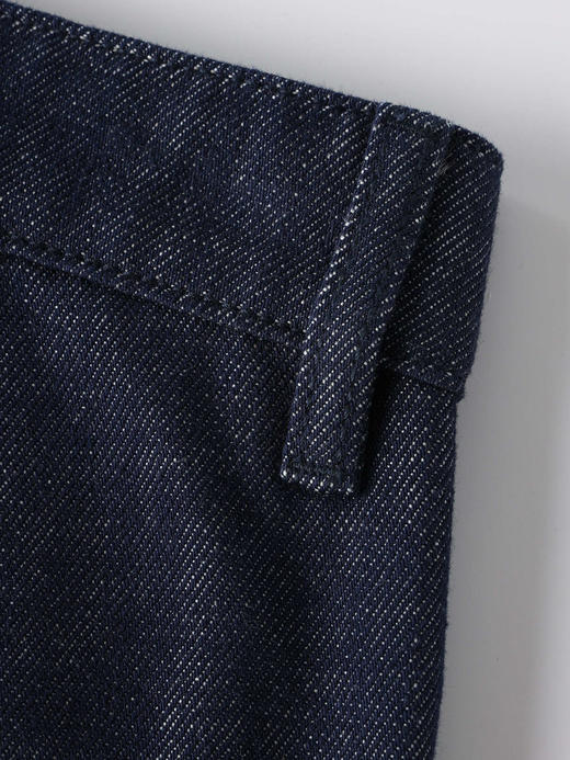 COCO ZONE 棉莱赛尔混纺牛仔裤简约显瘦直筒裤CC1C1700 商品图9