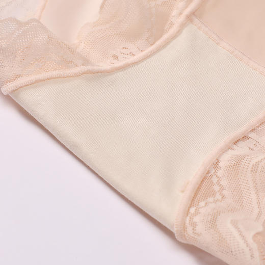 都市丽人内裤轻塑美臀平角裤锦氨+蕾丝女士内裤LKT4C1 商品图8