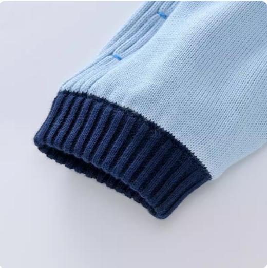 英氏儿童毛衣外套男宝宝连帽拉链针织衫厚2020新款YRWGJ30053A01 商品图3