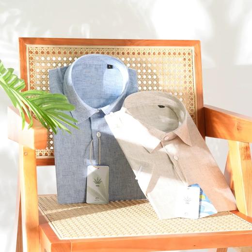 【dl1-C247】羔端定制面料！男子夏日质感舒适短袖衬衫！！ 商品图0