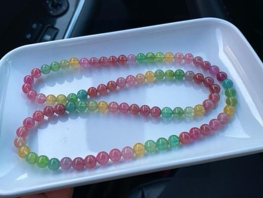 38g 6.4mm 碧玺手链 商品图0