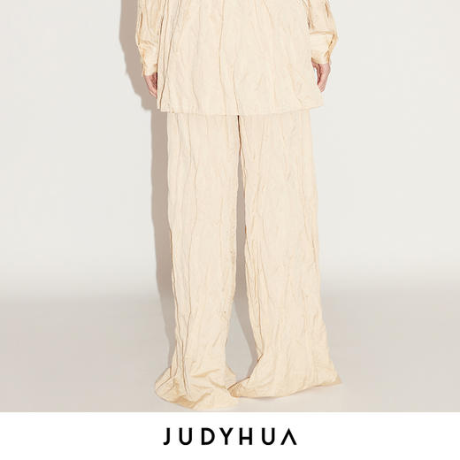 JUDYHUA 种子系列皱褶阔腿裤 商品图2