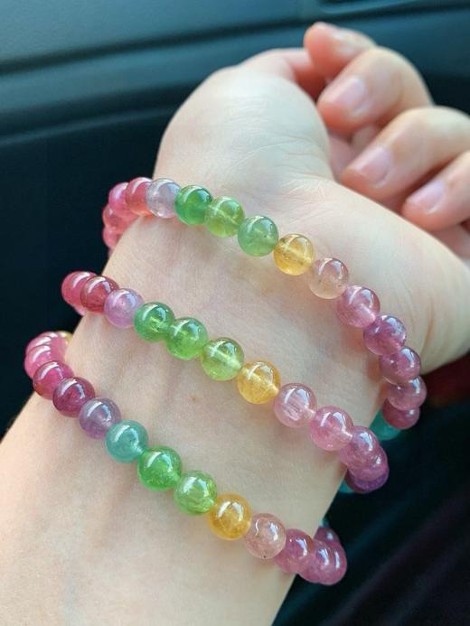 38g 6.4mm 碧玺手链 商品图2