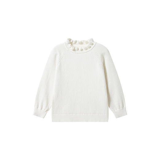 【商场同款】英氏儿童半高领毛衣套头衫纯色百搭女童针织衫打底衫 商品图4